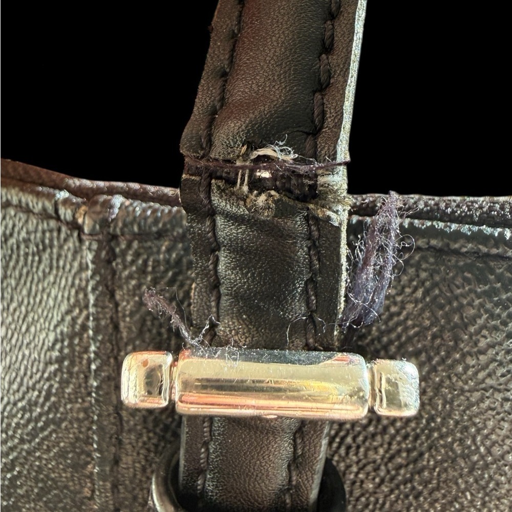 Michael Kors Black Tote Handbag — Damaged straps / As-Is - Picture 5 of 5